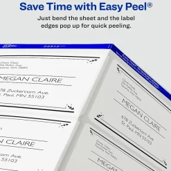Clearance Avery Sure Feed Inkjet Shipping Labels, 2