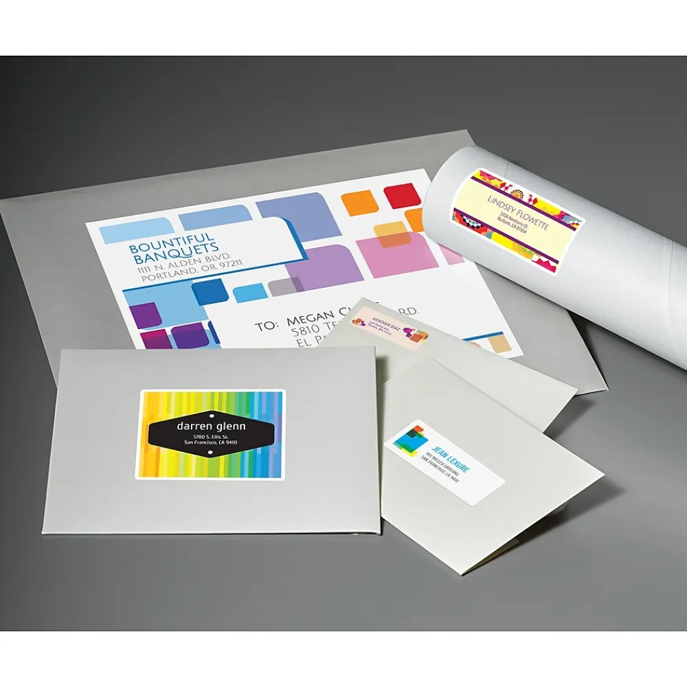 Clearance Avery Sure Feed Inkjet Shipping Labels, 2" x 4", White, 200 Labels/Pack (8253)