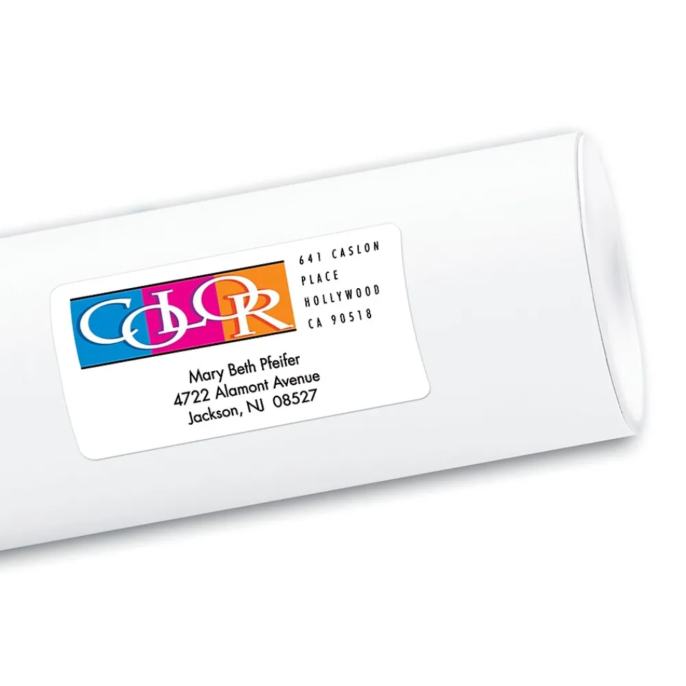 Clearance Avery Sure Feed Inkjet Shipping Labels, 2" x 4", White, 200 Labels/Pack (8253)