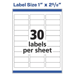 New Avery Sure Feed Laser Address Labels, 1