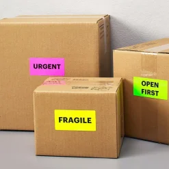 New Avery Sure Feed Laser Shipping Labels, 2" x 4", Assorted Neon: Green, Pink, Yellow, 150 Labels/Pack (5978)