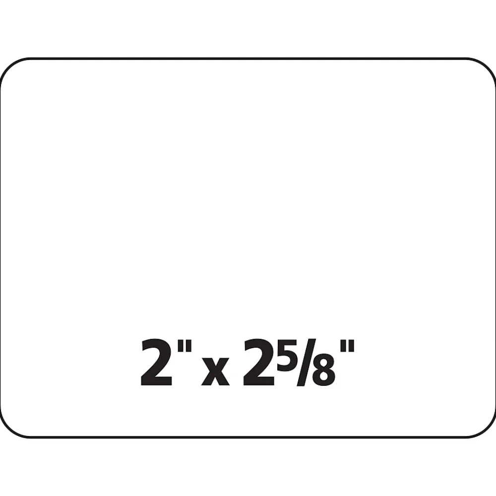 Outlet Avery Sure Feed Laser/Inkjet ID Labels, 2" x 2-5/8", White, 225 Labels/Pack (6572)