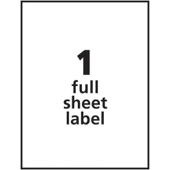 Sale Avery TrueBlock Laser Shipping Labels, 8-1/2