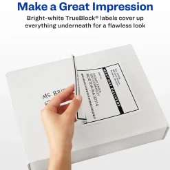 Avery TrueBlock Laser Shipping Labels, 5-1/2" x 8-1/2", White, 200 Labels/Box (5126)