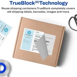Best Avery TrueBlock Laser Shipping Labels with Paper Receipts, 5-1/16" x 7-5/8", White, 50 Labels/Box (5127)