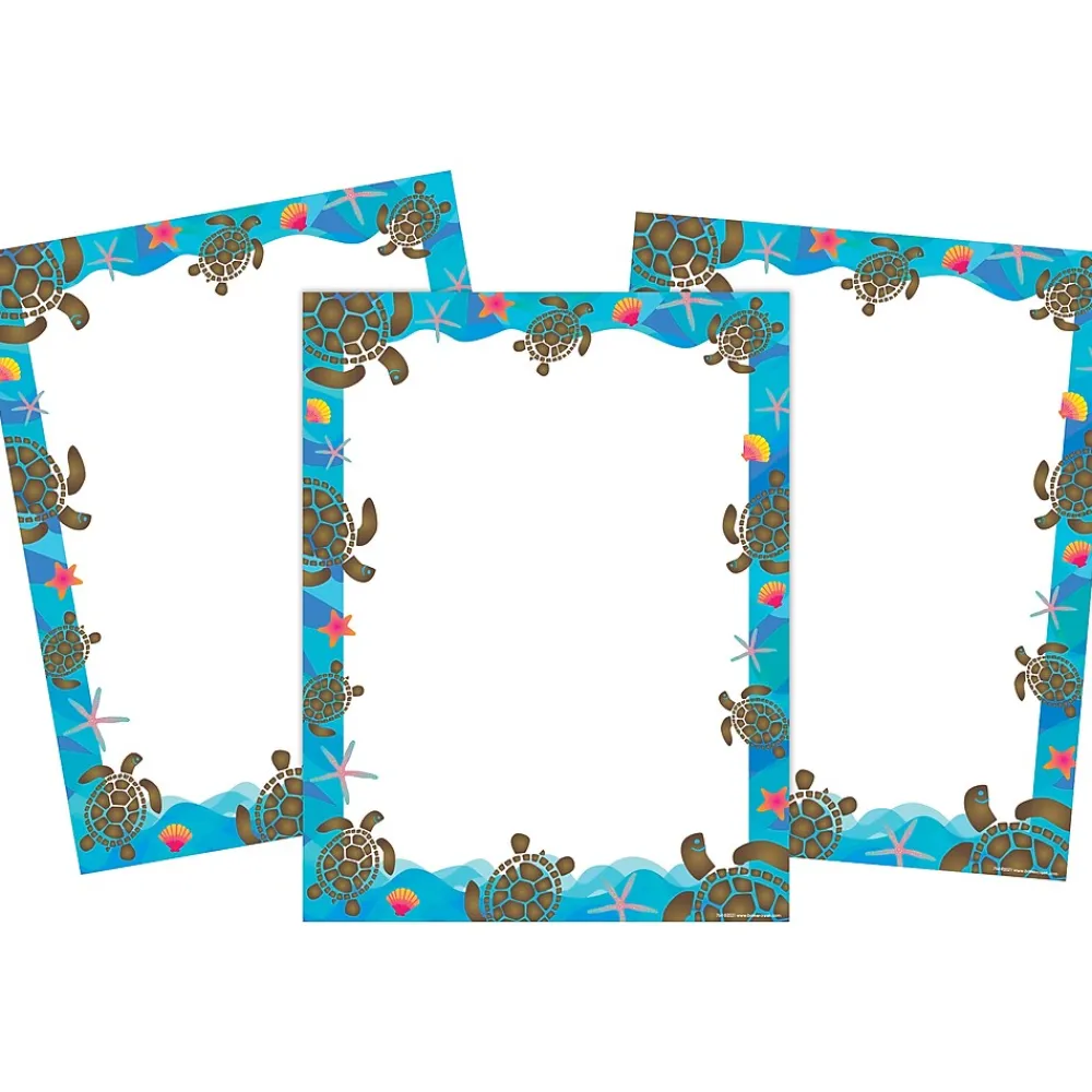 Classroom Paper*Barker Creek 8.5" x 11" Kai Ola Sea Turtles Computer Paper Pack, 150 Sheets/Set (4315)