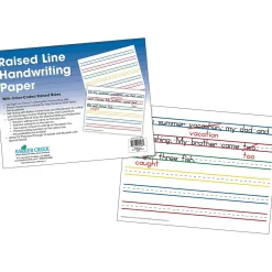 Classroom Paper*Barker Creek 8.5" x 11" Raised Line Handwriting Paper, 300 Sheets/Set (5503-06)