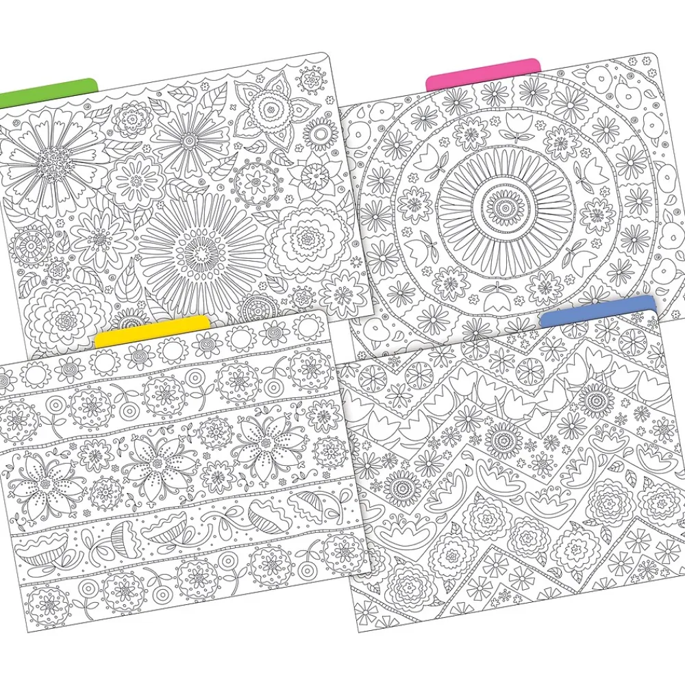 File Folders|Barker Creek Color Me! File Folder Set, 1/3-Cut Tab, Letter Size, 24/Set (4134)