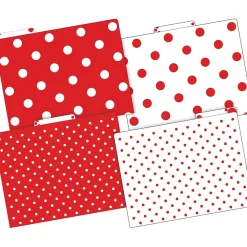 File Folders|Barker Creek File Folder Set, 1/3-Cut Tab, Letter Size, Red & White Dot, 36/Set (4393)