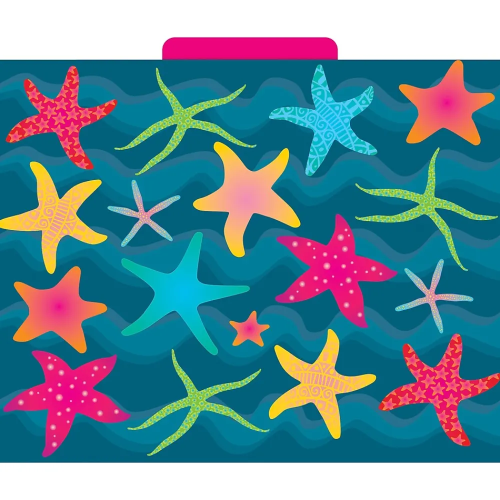 File Folders|Barker Creek File Folder Set, 1/3-Cut Tab, Letter Size, Kai Ola, 12/Pack (2006)
