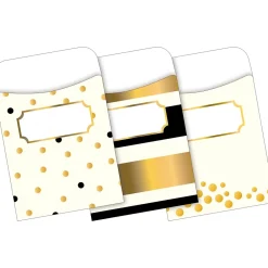 File Folders|Barker Creek Folder & Pocket Set, 1/3-Cut Tab, Letter Size, Gold, 42/Set (4411)