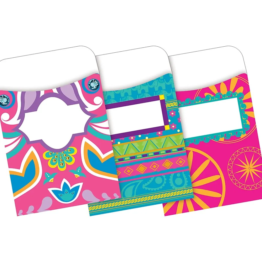 File Folders|Barker Creek Folder & Pocket Set, 1/3-Cut Tab, Letter Size, Bohemian, 42/Set (4410)