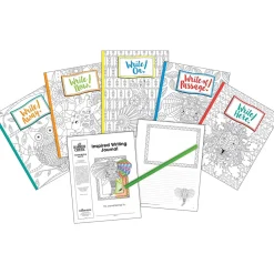 Journals|Barker Creek Inspired Writing Journal Set Journal, 8.5" x 11", College Ruled, Multicolor, 5/Set (BC3873)