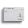 Clips & Fasteners|BASELINE™ BASELINE Large Binder Clips, 1" Capacity, Black, 12 Clips/Pack (BL58122)