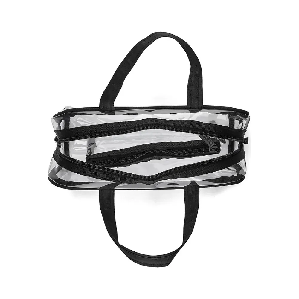 PVC Travel Wallet, Clear/Black (A005090FM)<Basics Hot