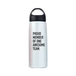Baudville Luminous Plastic Water Bottle, 26 oz., 5/Pack (1370878MPK531)