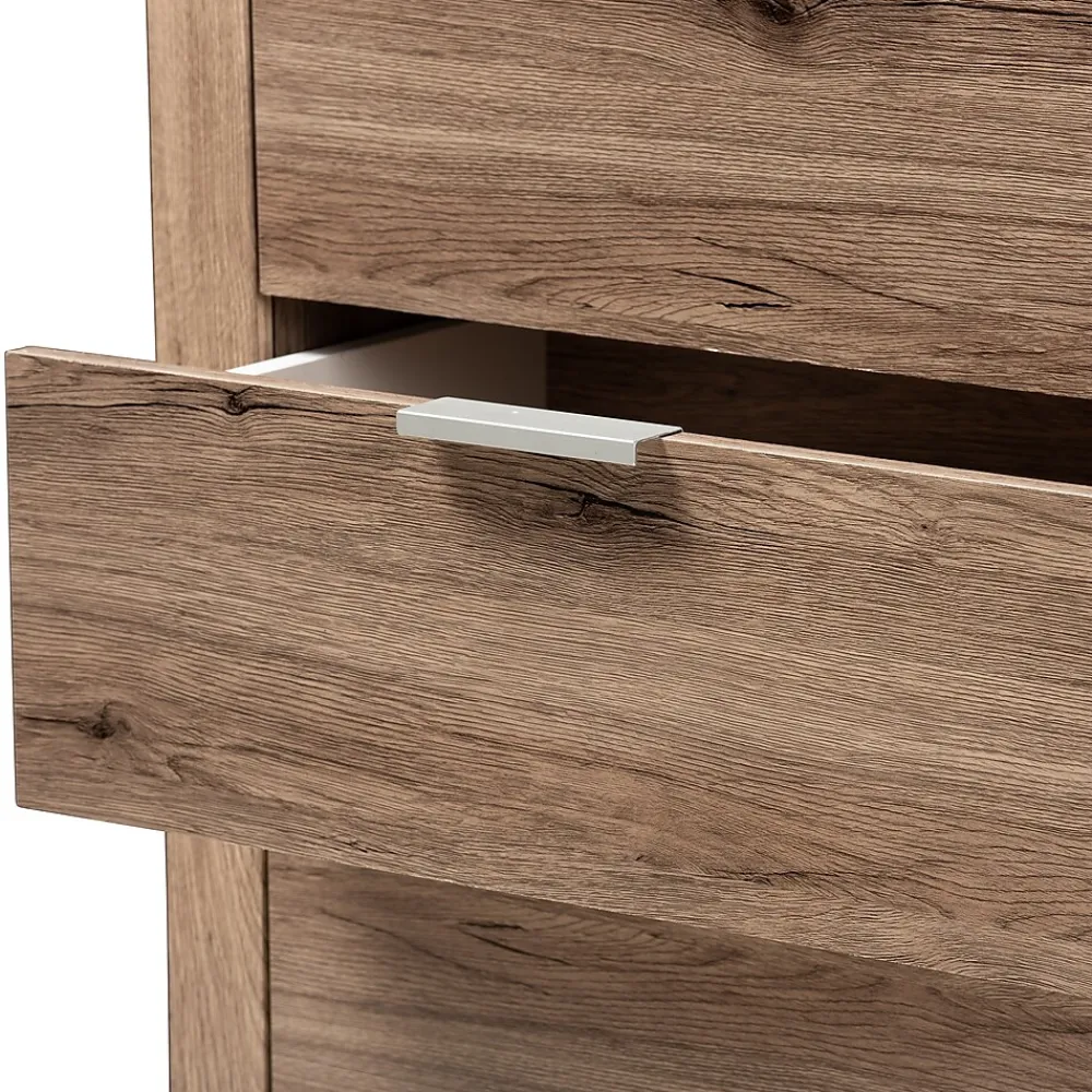 Storage Cabinets*Baxton Studio Laverne 38.19" High 4-Drawer Chest, Oak Brown (146-8296-HiT)