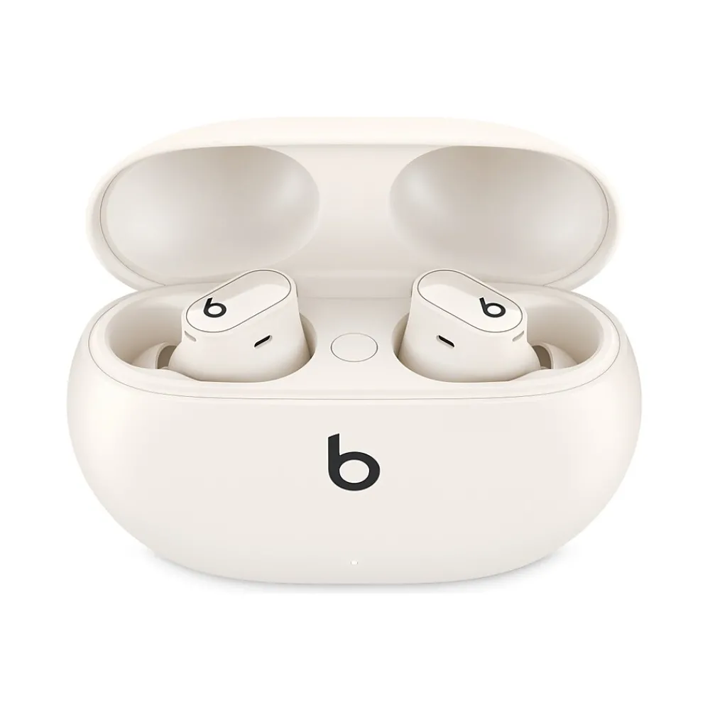 Studio Buds + True Wireless Active Noise Canceling Earbuds, Bluetooth, Ivory (MQLJ3LL/A)<Beats Discount