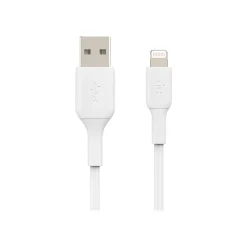 Belkin BOOST CHARGE 3.3' Lightning to USB A Cable, White (CAA001BT1MWH)