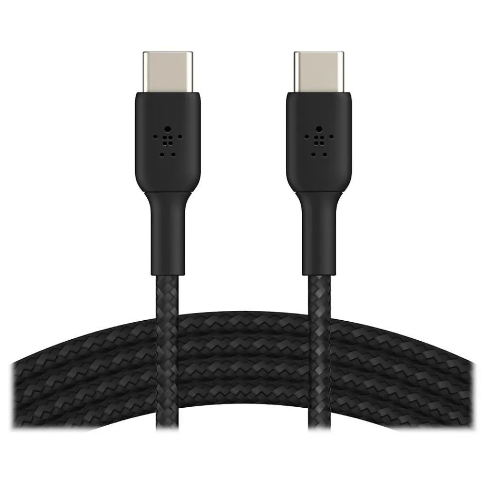 Belkin BOOST CHARGE 6.56' USB Type-C to Type-C Power Cable, Male to Male, Black (CAB004BT2MBK)
