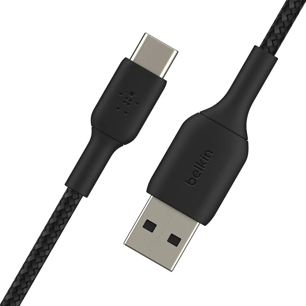 Belkin BOOST CHARGE Braided USB-C to USB-A Cable, 15 cm / 6", Black