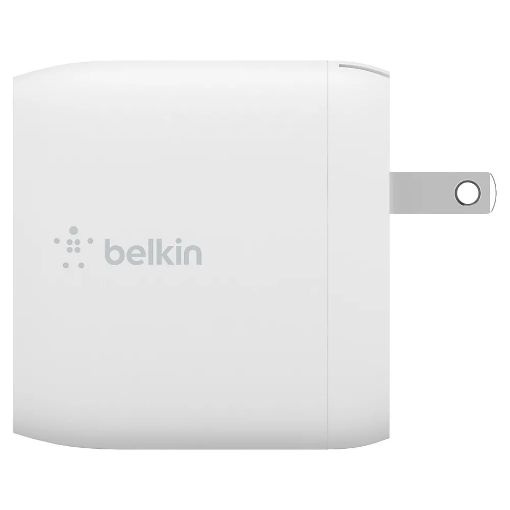 BOOST CHARGE Dual USB-A Wall Charger, 24 W, White<Belkin Clearance