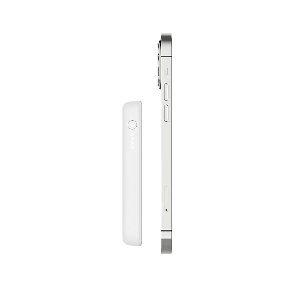 BOOST CHARGE Magnetic Wireless Power Bank for iPhone 12/13/14, 2500mAh, White (BPD002BTWH)<Belkin Hot