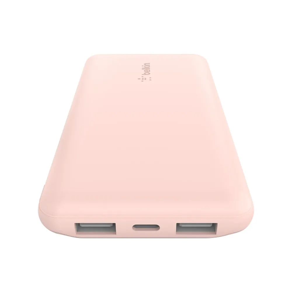 BOOST CHARGE USB Power Bank, 10000mAh, Rose Gold (BPB011BTRG)<Belkin