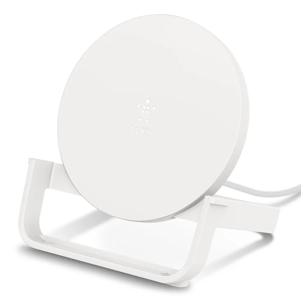 BOOST CHARGE Wireless Charging Stand, 10W, White<Belkin Discount