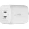 BoostCharge Pro USB Type-C Wall Charger, White (WCH013dqWH)<Belkin Sale