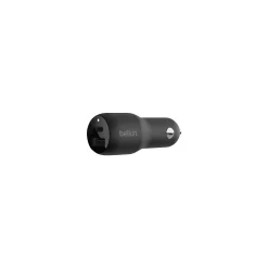 BoostCharge USB Car Charger for Portable, Black (CCB004btBK)<Belkin New