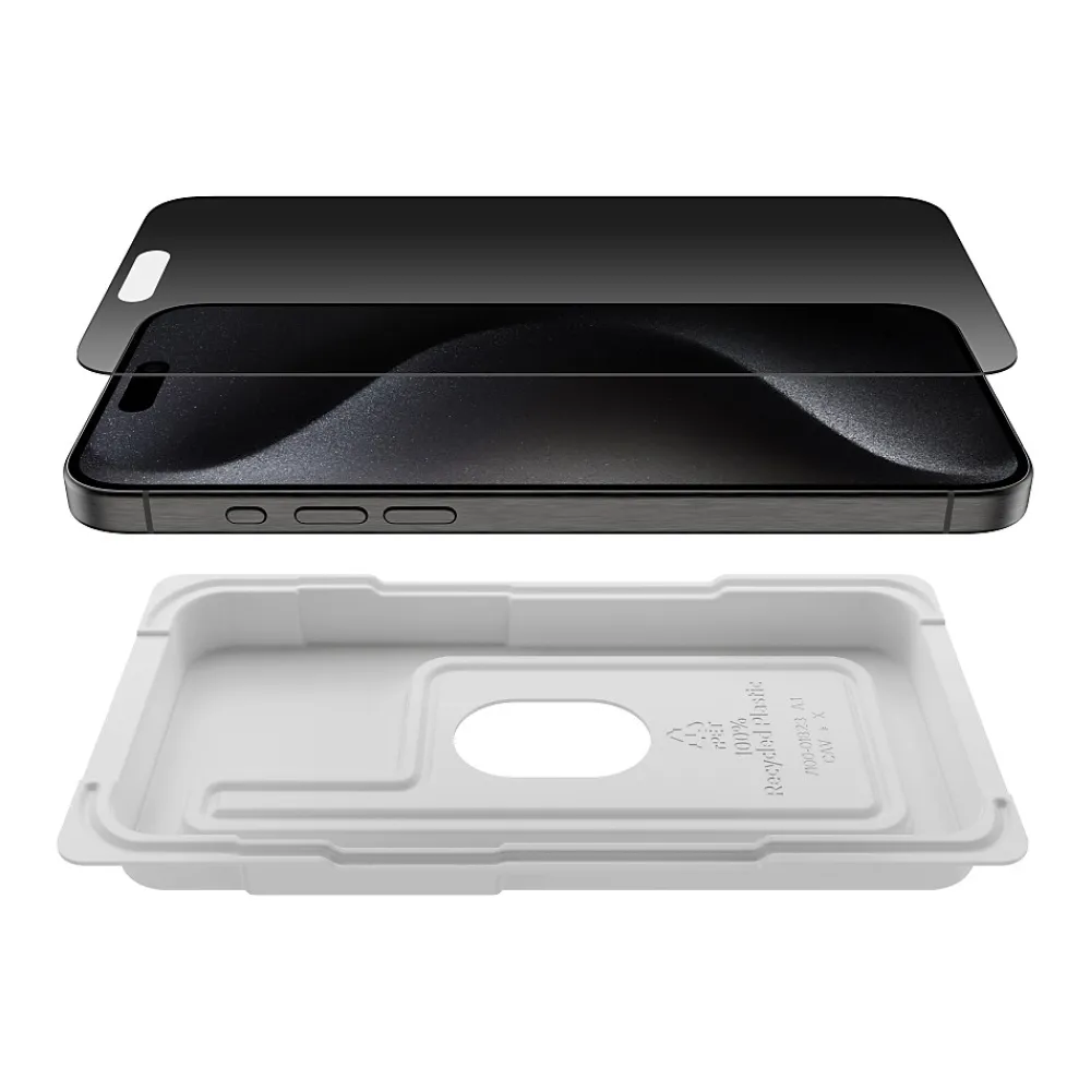 ScreenForce Tempered Glass Protector for iPhone 15 Pro Max (OVA150zz)<Belkin Outlet