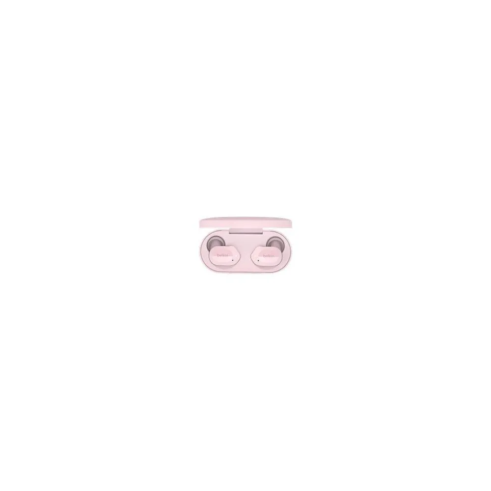 SoundForm Wireless Active Noise Canceling Earbuds Headphones, Bluetooth, Pink (AUC005BTPK)<Belkin New