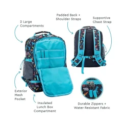 Kids Prints Dinosaur Backpack with Lunch Box, Multicolor (BGBKPAK-DNO)<bentgo Best