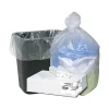 Ultra Plus 10 Gallon Industrial Trash Bag, 24" x 24", High Density, 8 mic, Natural, 1000 Bags/Box (WHD 2408)<Berry Global Sale
