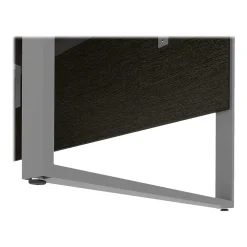 Office Desks*bestar Aquarius 66" Pedestal Desk, Deep Grey/White (114400-000032)