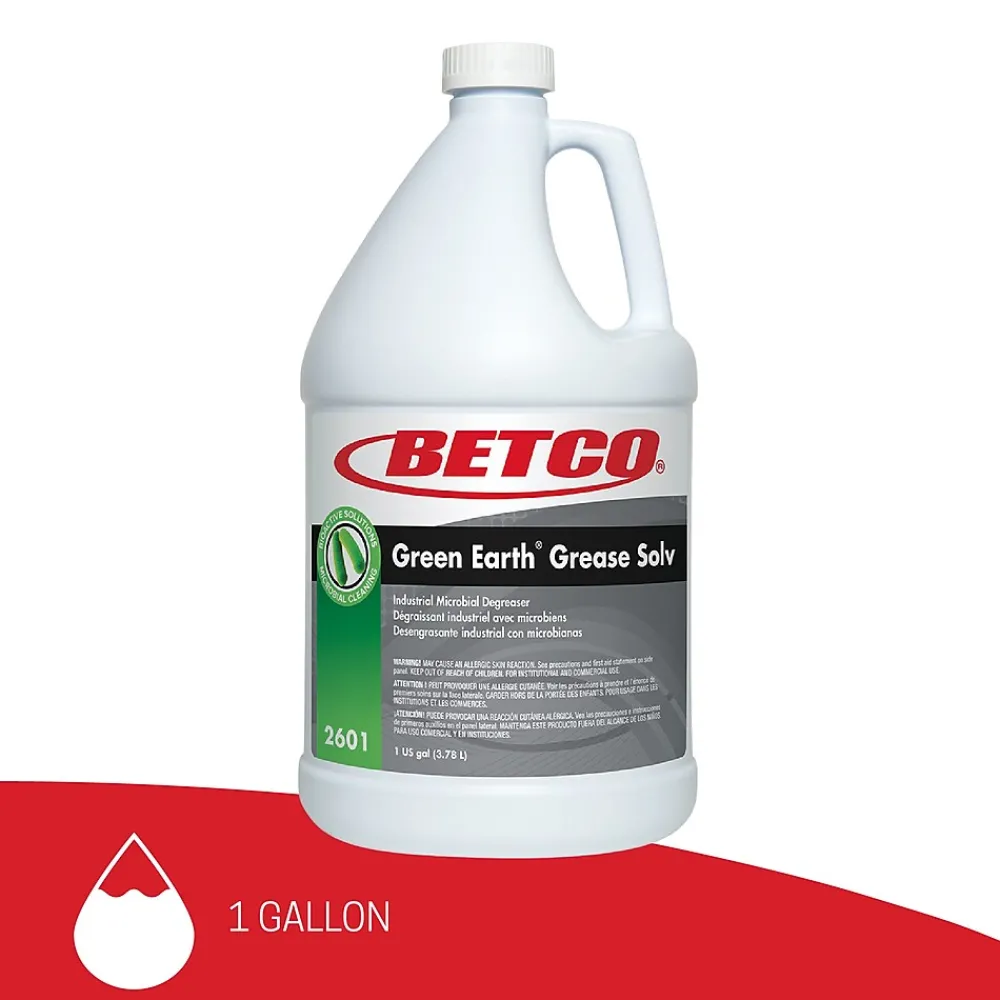 Probiotic Grease Solv Industrial Microbial Degreaser, Orange Scent, 1 gal Bottle, 4/Carton (BET26010400)<Betco New