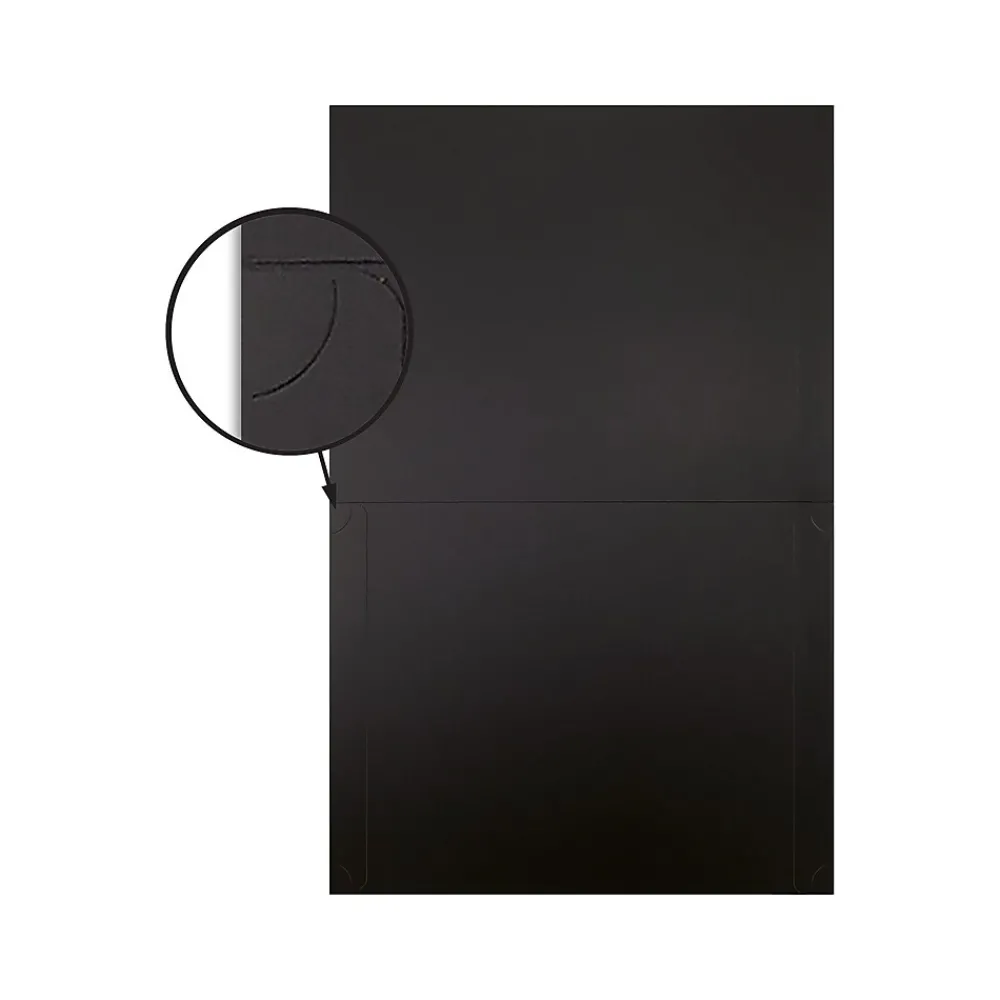 Awards & Certificates*Better Office Certificate Holders, 8.75" x 11.25", Black/Gold, 25/Pack (65251-25PK)