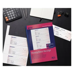 Business Forms*Better Office 2-Part Carbonless Money/Rent Receipt Book, 7.63