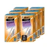 Pens|BIC Cristal Xtra Smooth Ballpoint Pen, Medium Point, Blue Ink, 24/Box, 6 Boxes/Pack (MS144E-BLU)