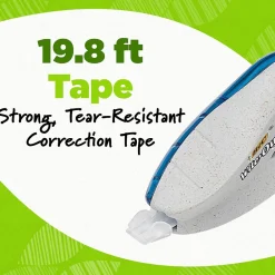 Correction & White-Out|BIC Ecolutions Wite-Out Brand Correction Tape, White, 2/Pack (WOET21-WHI)