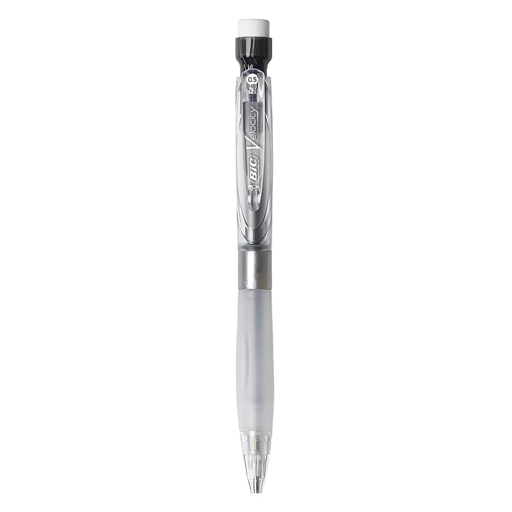 Pencils|BIC Velocity Max Mechanical Pencil, 0.5mm, #2 Hard Lead, 2/Pack (MPMX5P21BLK)