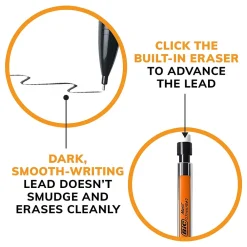 Pencils|BIC Xtra Life Mechanical Pencil, 0.7mm, #2 Medium Lead, 10/Pack (90576)