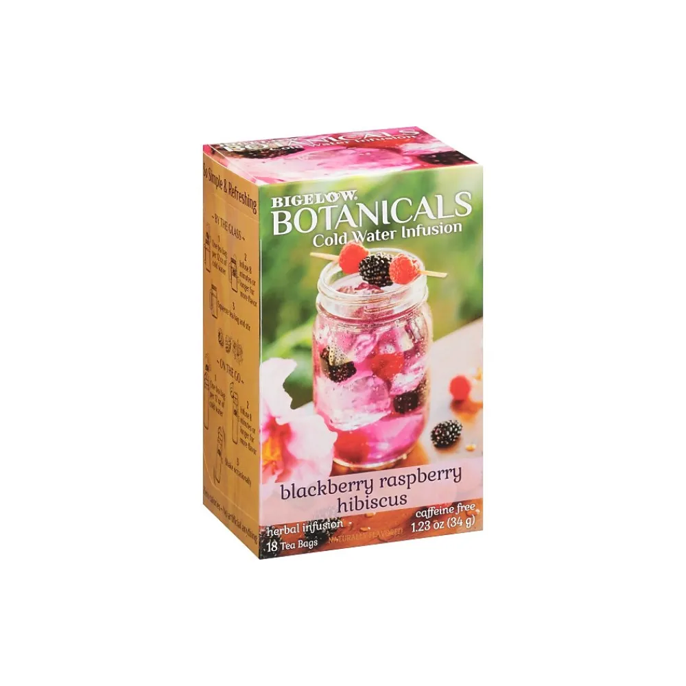 Bigelow Botanicals Decaf Blackberry Raspberry Hibiscus Tea Bags, 18/Box (39000)
