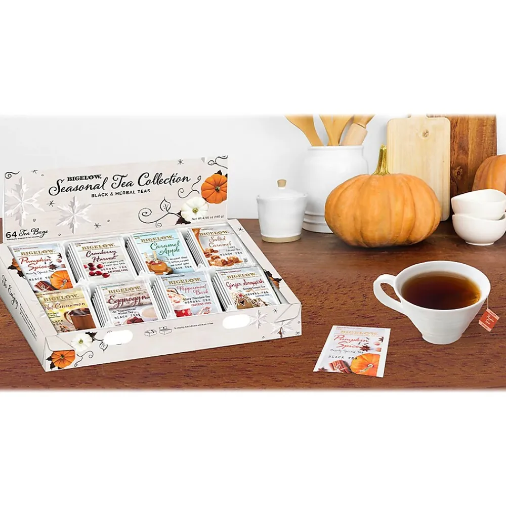 Bigelow Seasonal Tea Collection Bags, 64/Box (44658)
