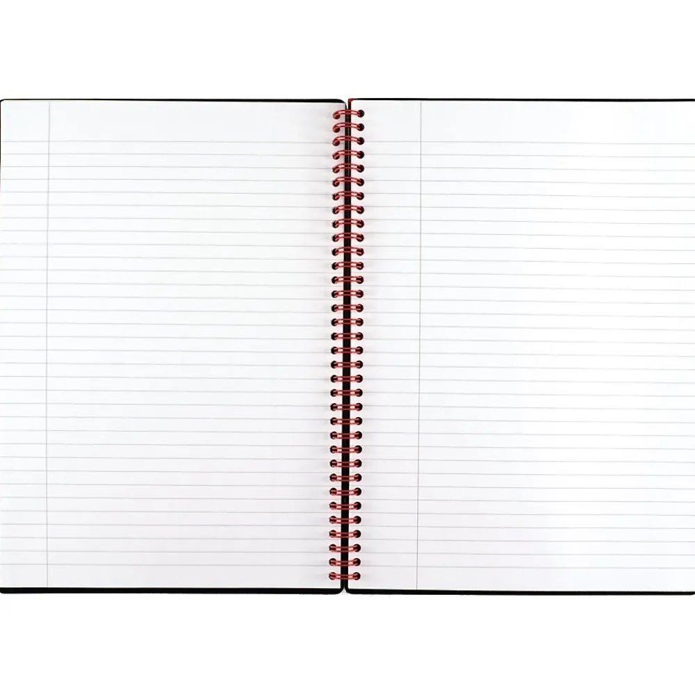 Subject Notebooks|Black N' Red Professional 1-Subject Professional Notebook, 8.25" x 11.75", Wide Ruled, 70 Sheets, Black (JDK-E67008)