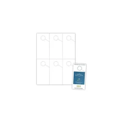 Business Cards*Blanks USA Blanks/USA 2 3/4" x 5 1/2" Digital Polyester Parking Pass Hangers, White, 300/Pack