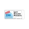 Pocket Folders|Blanke Blanks/USA® 8 7/8" x 4" 80 lbs. Matte Cover Left Folder With One Pocket, White, 250/Pack