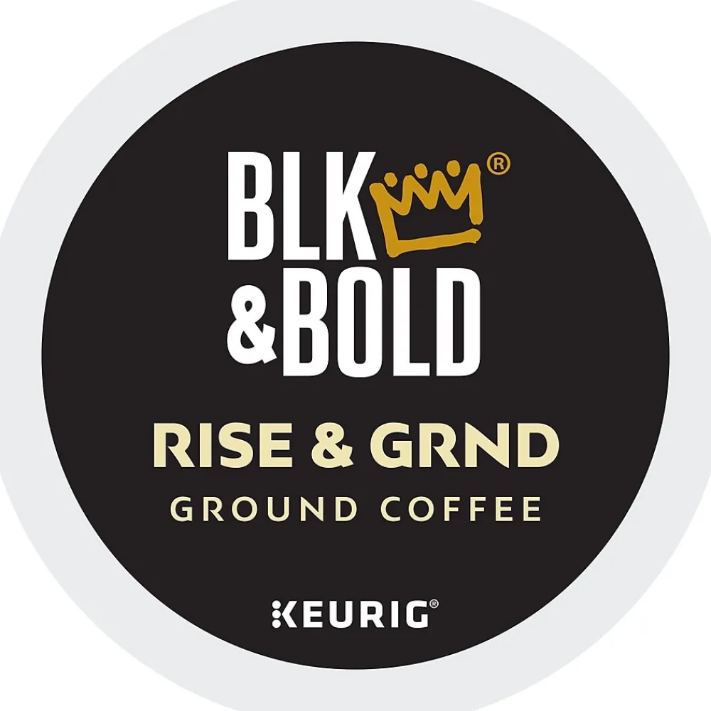 BLK & Bold Rise & GRND Coffee Keurig® K-Cup® Pods, Medium Roast, 80/Carton (OKB90055CT)