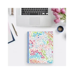 Grade Books*Blue Sky Floral Ditsy Dapply Light Weekly & Monthly Lesson Planner, 8.5